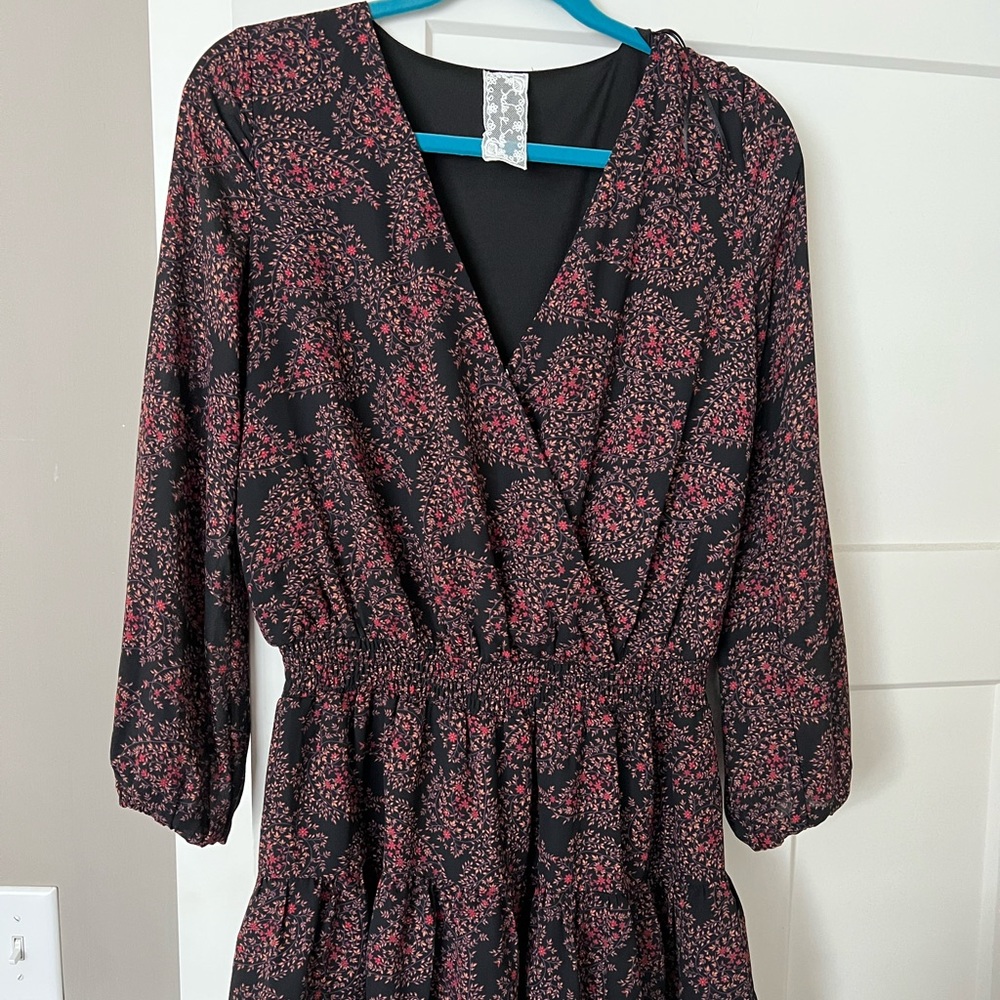 Sadie and Sage long sleeve ruffled dress